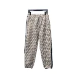 Dior Full-Print Jacquard Side Webbing Trousers Beige Yellow