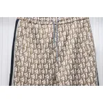 Dior Full-Print Jacquard Side Webbing Trousers Beige Yellow