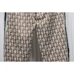 Dior Full-Print Jacquard Side Webbing Trousers Beige Yellow