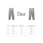 Dior Full-Print Jacquard Side Webbing Trousers Beige Yellow