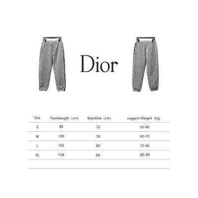 Dior Full-Print Jacquard Side Webbing Trousers Brown 02