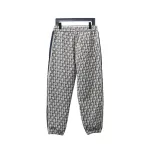 Dior Full-Print Jacquard Side Webbing Trousers Brown