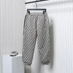 Dior Full-Print Jacquard Side Webbing Trousers Brown