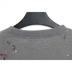 Dior Hand-Splashed Sweatshirt Gray