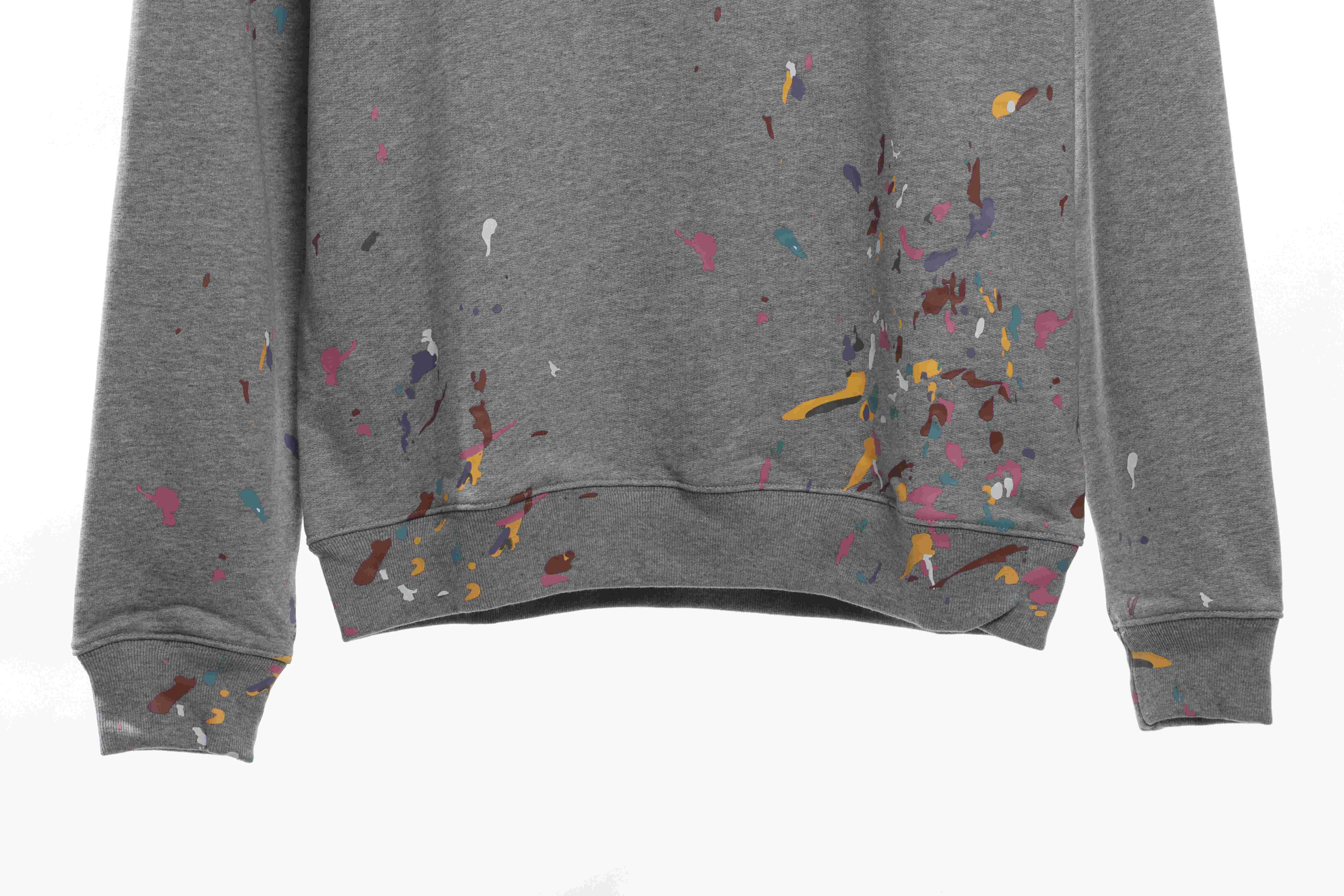 Dior Hand-Splashed Sweatshirt Gray