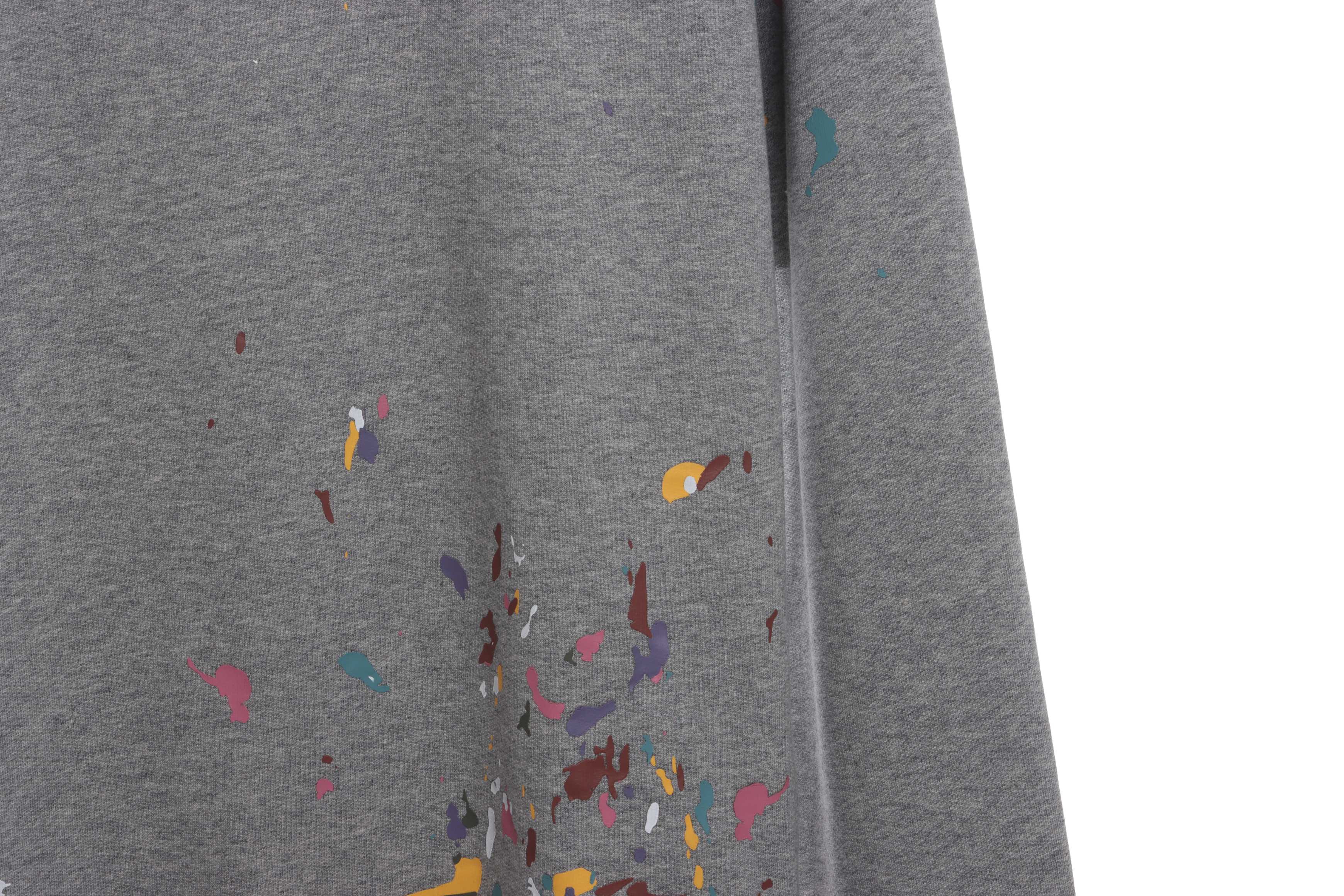 Dior Hand-Splashed Sweatshirt Gray