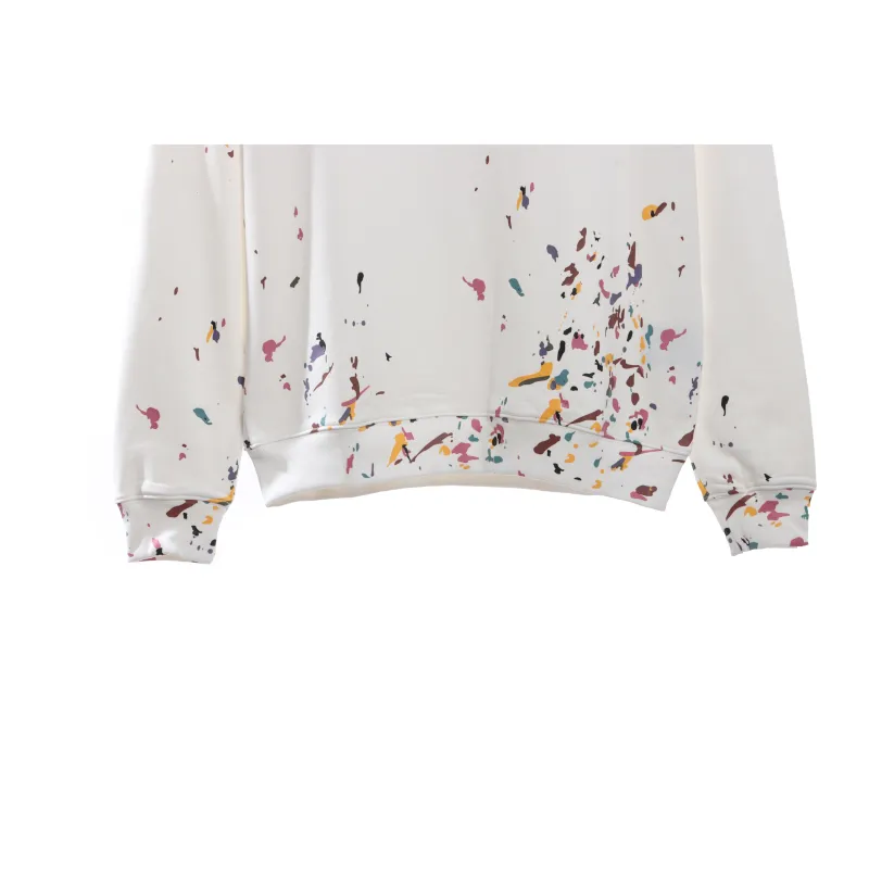 Dior Hand-Splashed Sweatshirt White