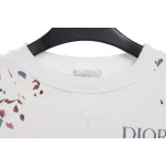 Dior Hand-Splashed Sweatshirt White