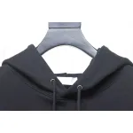 Dior Hoodie With Branded Embroidery On Front And Back Black