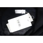 Dior Hoodie With Branded Embroidery On Front And Back Black