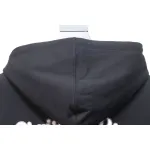 Dior Hoodie With Branded Embroidery On Front And Back Black