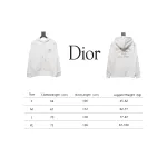Dior Hoodie With Branded Embroidery On Front And Back White