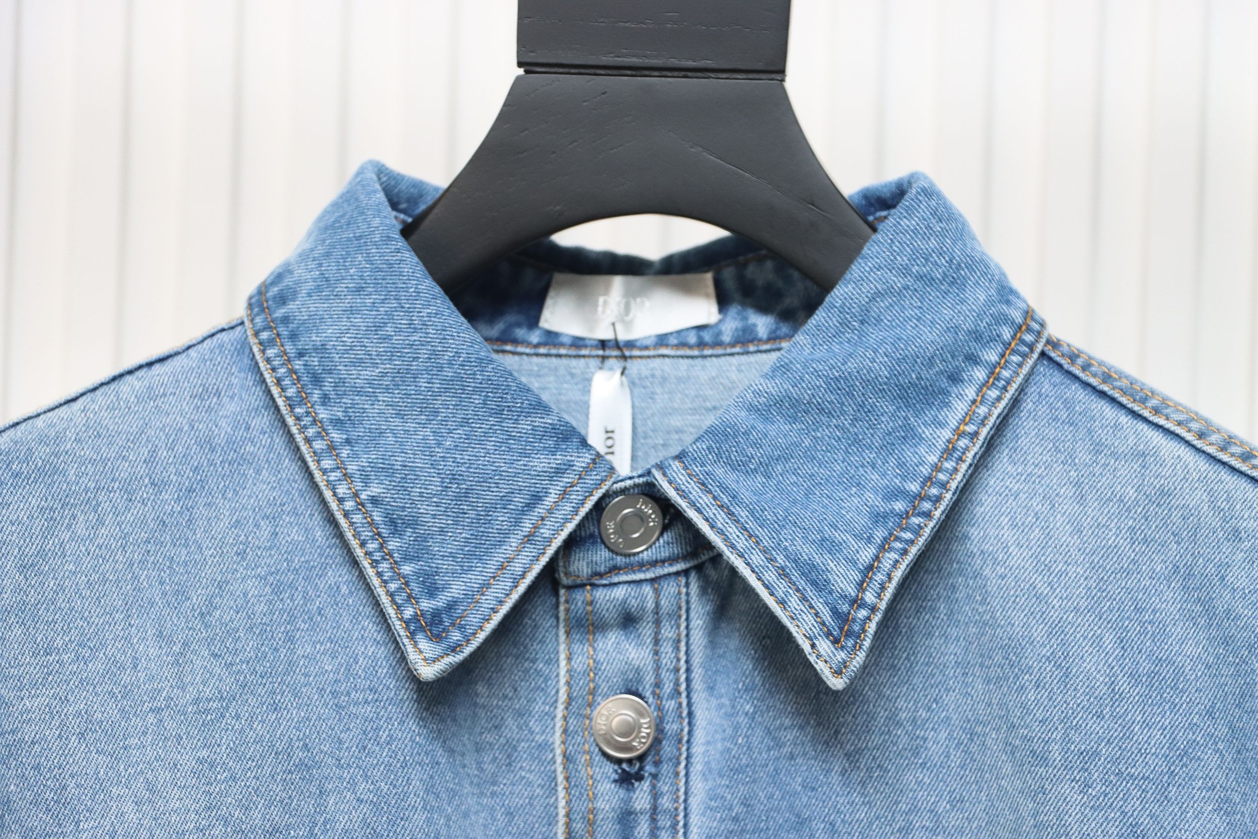 Dior Men 24fall Lily Of The Valley Denim Shirt