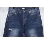 Dior Pocket Embroidered All Over Print Denim Trousers