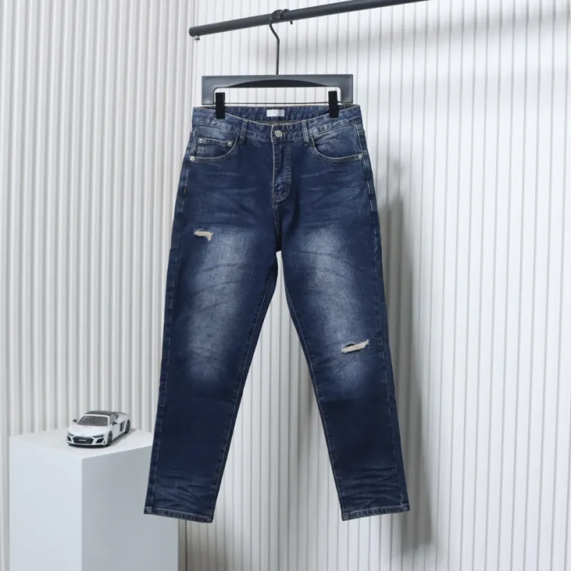 Dior Pocket Embroidered All Over Print Denim Trousers