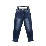Dior Pocket Embroidered All Over Print Denim Trousers