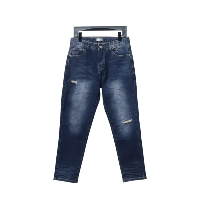 Dior Pocket Embroidered All Over Print Denim Trousers