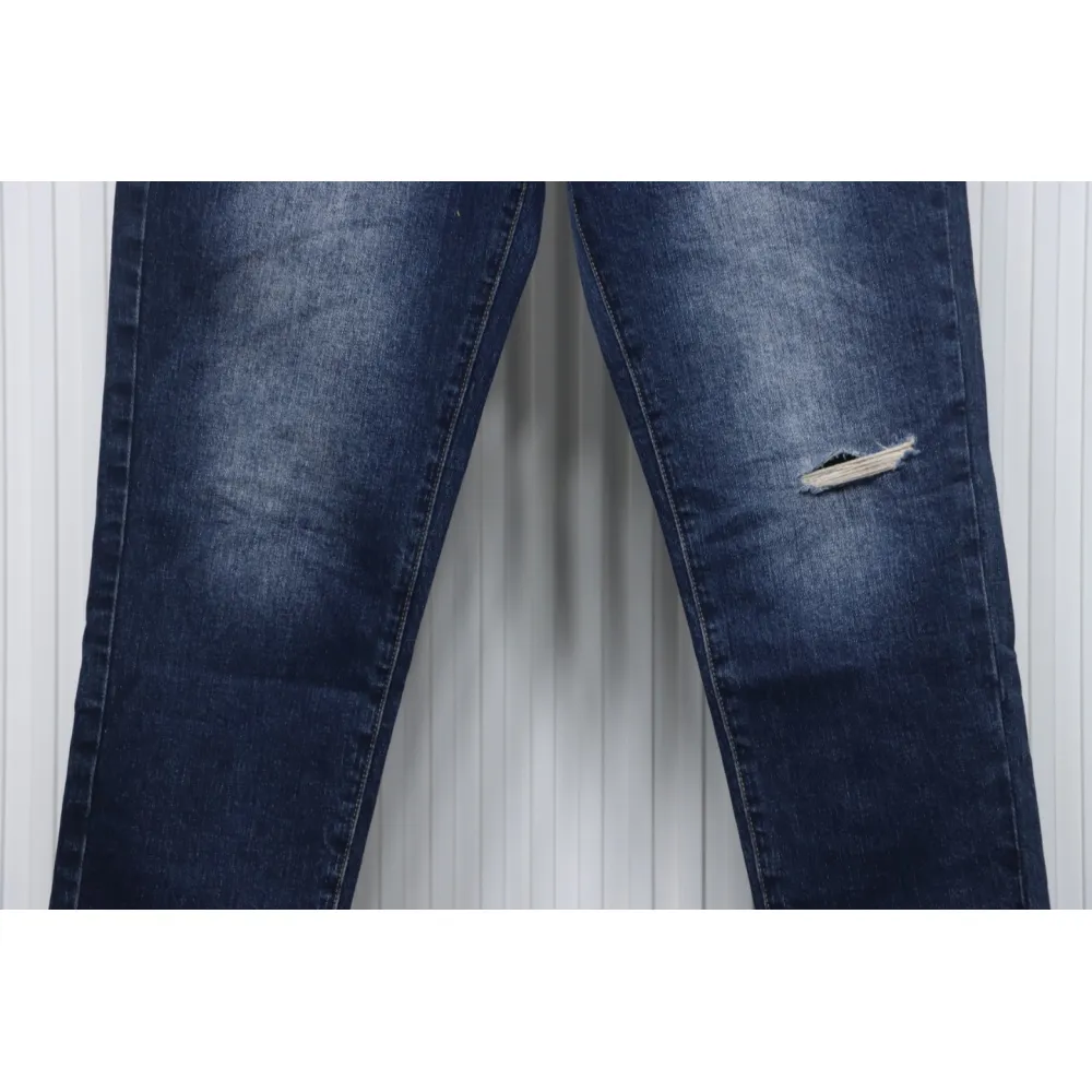 Dior Pocket Embroidered All Over Print Denim Trousers