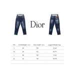 Dior Pocket Embroidered All Over Print Denim Trousers
