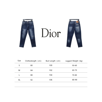 Dior Pocket Embroidered All Over Print Denim Trousers 02