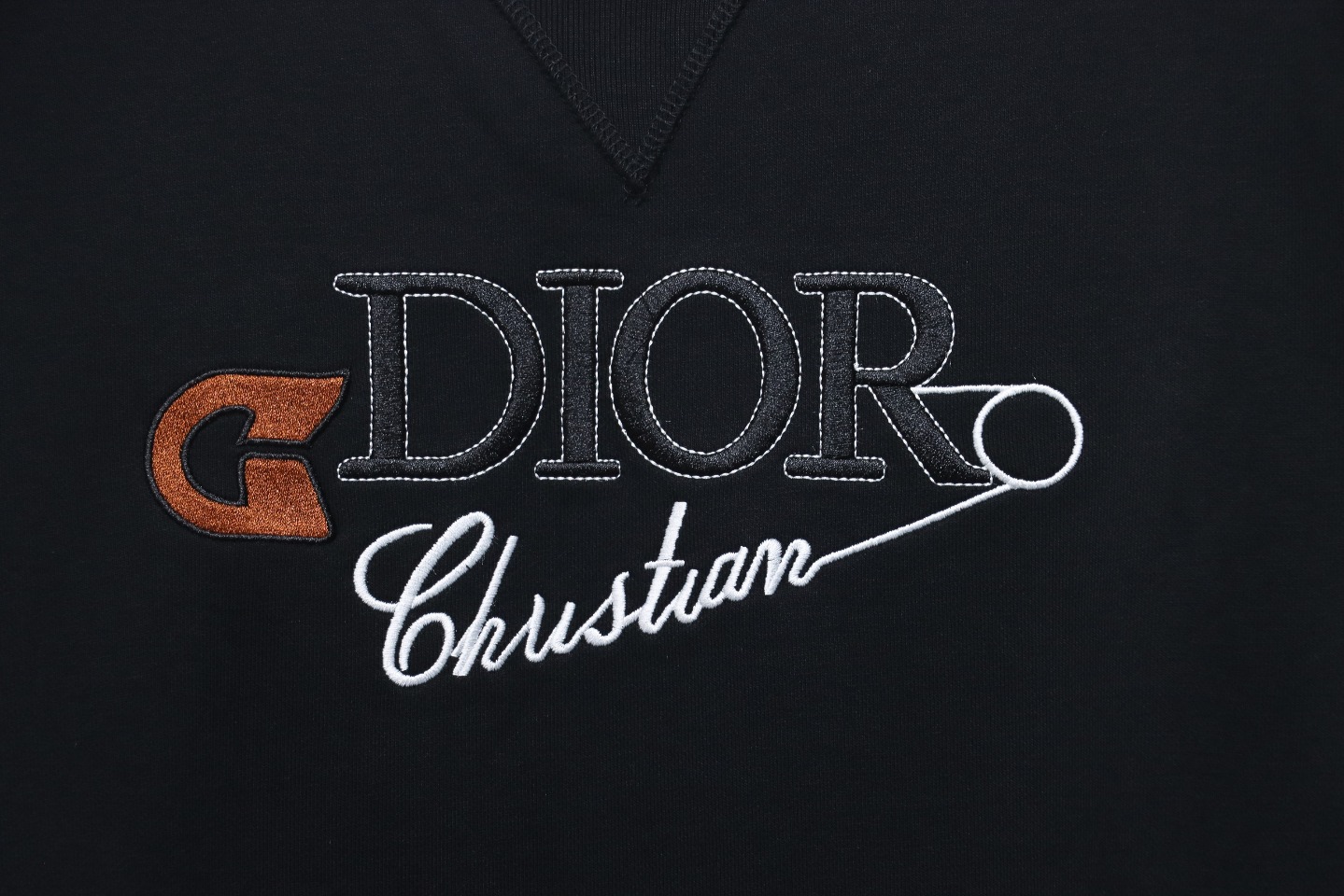 Dior Safety Pin Embroidery Crewneck Sweatshirt