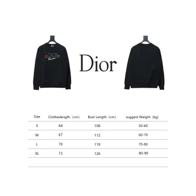 Dior Safety Pin Embroidery Crewneck Sweatshirt 02