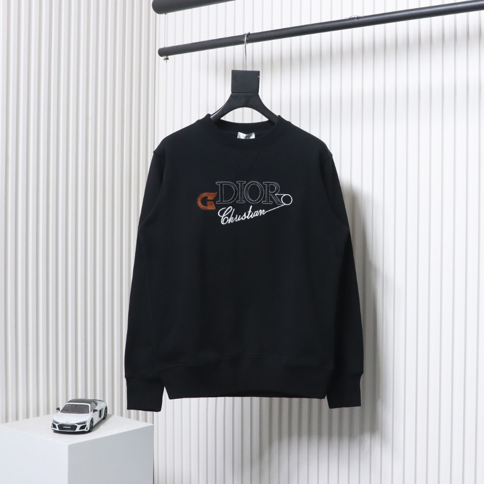 Dior Safety Pin Embroidery Crewneck Sweatshirt