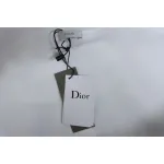 Dior White Round Neck Sweatshirt With Monogram Patch Embroidery On The Chest