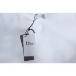 Dior White Round Neck Sweatshirt With Monogram Patch On Chest