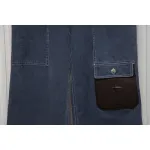 Dior x Stone Island 24Fw Pocket Dior Island Logo Denim Pants Blue