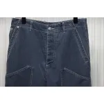 Dior x Stone Island 24Fw Pocket Dior Island Logo Denim Pants Blue