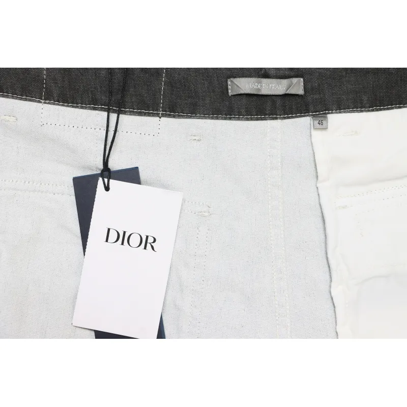 Dior x Stone Island 24Fw Pocket Dior Island Logo Denim Pants Grey