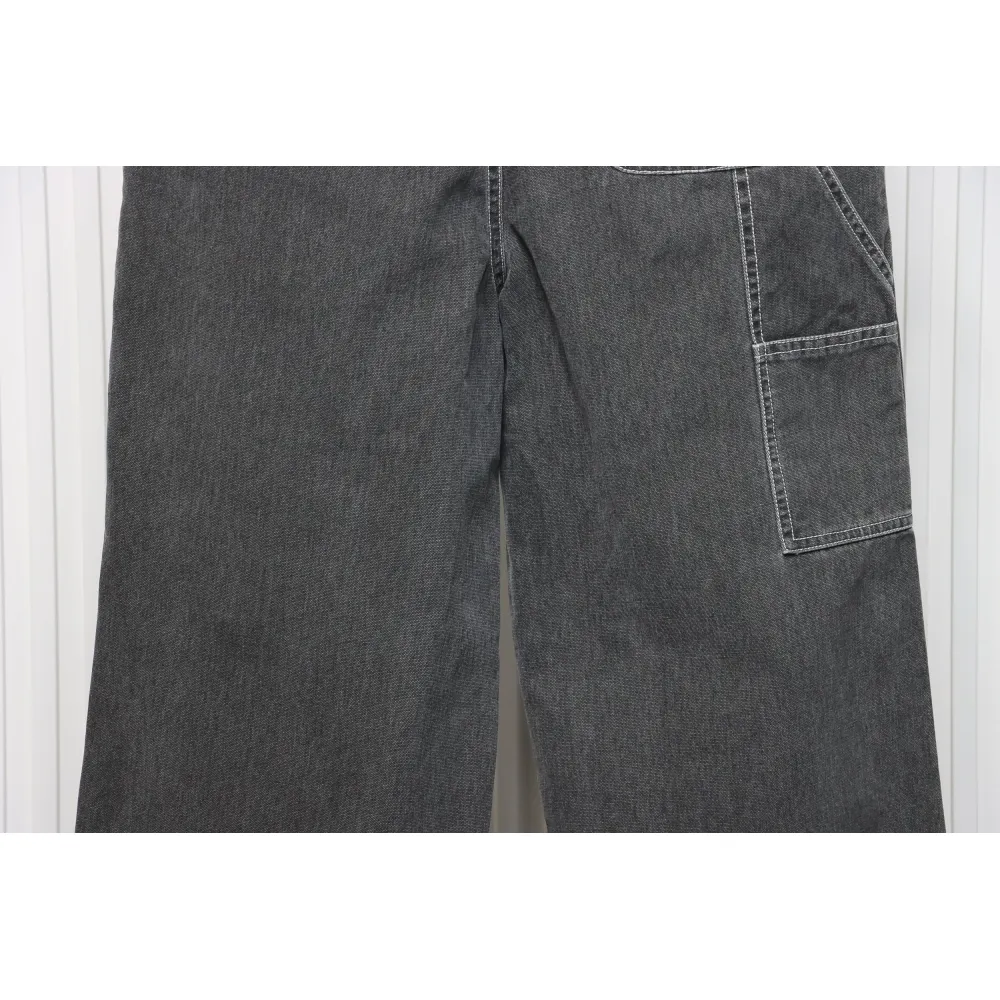 Dior x Stone Island 24Fw Pocket Dior Island Logo Denim Pants Grey