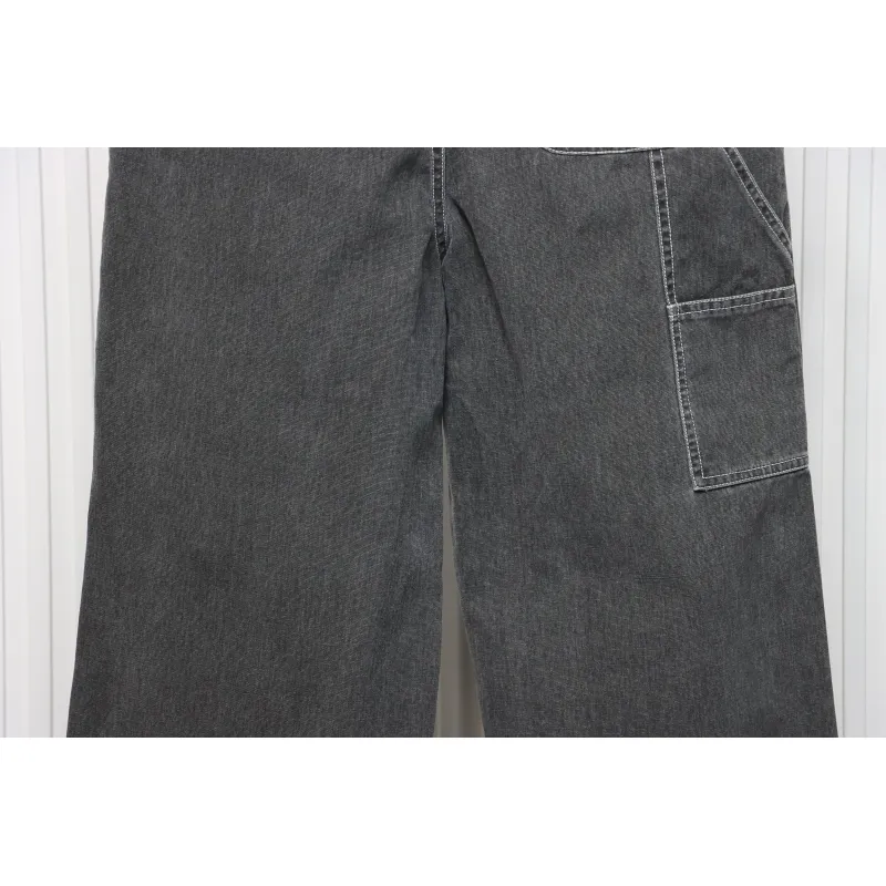 Dior x Stone Island 24Fw Pocket Dior Island Logo Denim Pants Grey