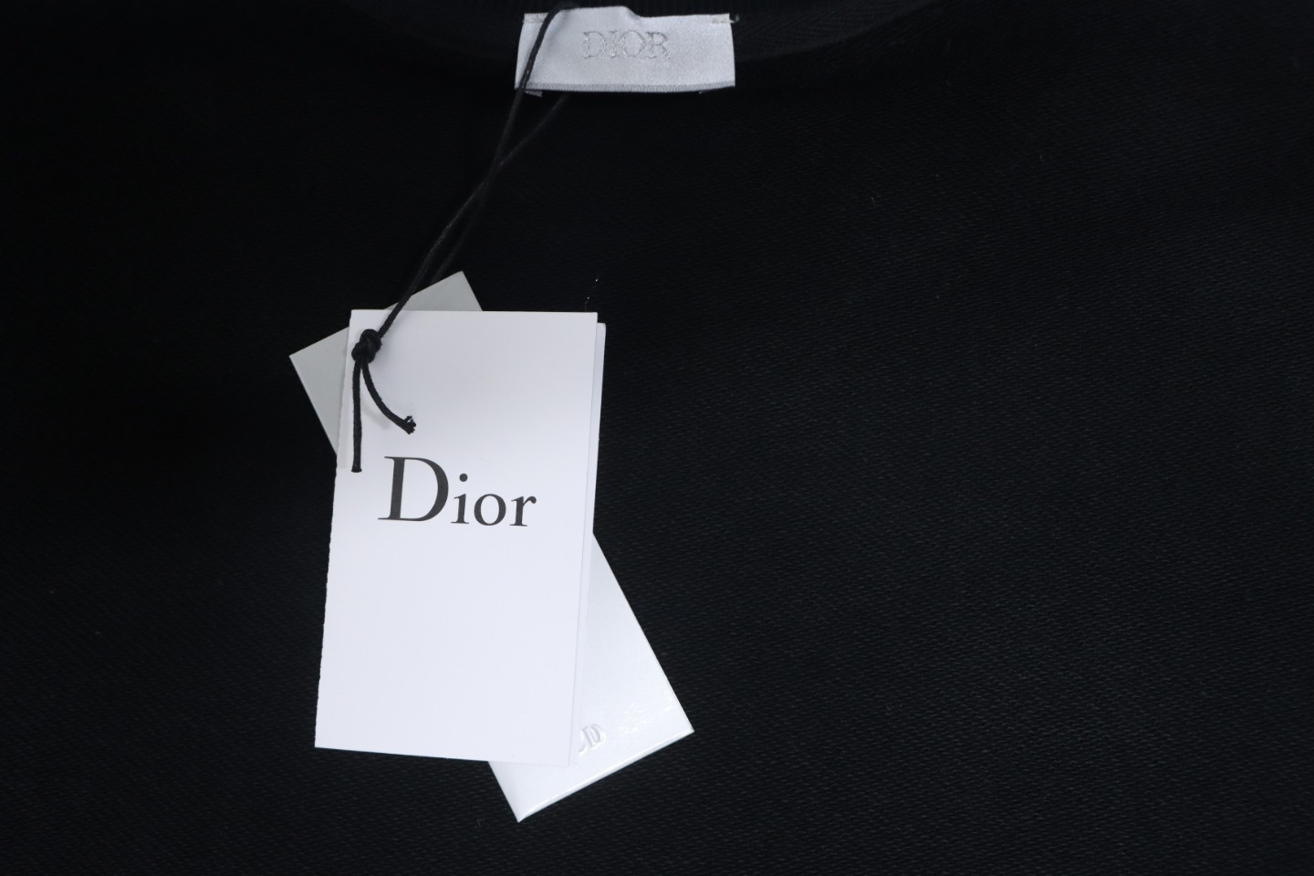 Dior x Stonelsland Embroidered Logo Crewneck Sweatshirt Black