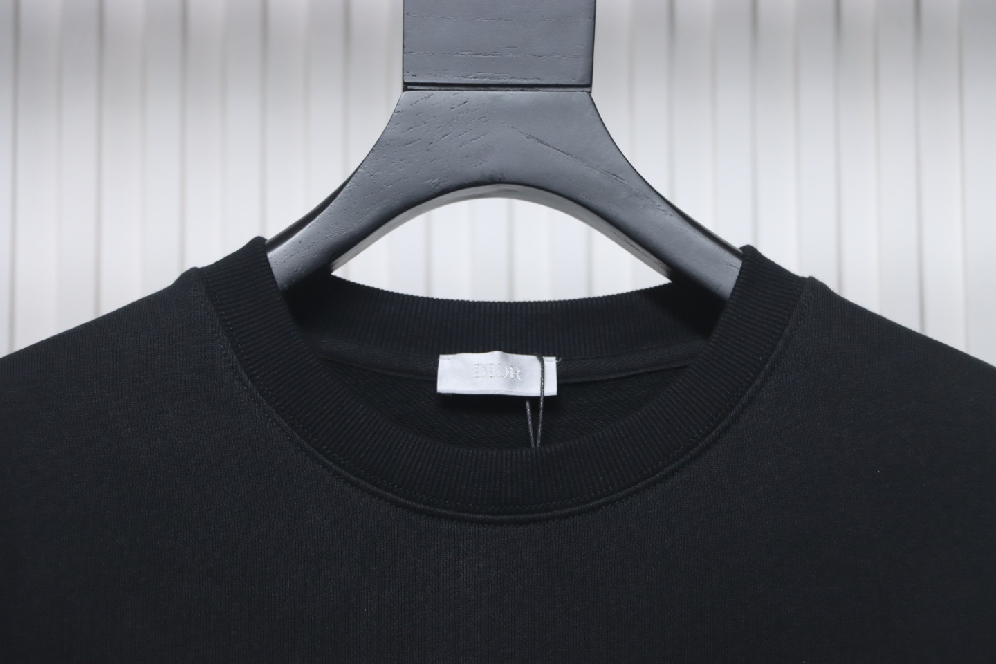 Dior x Stonelsland Embroidered Logo Crewneck Sweatshirt Black