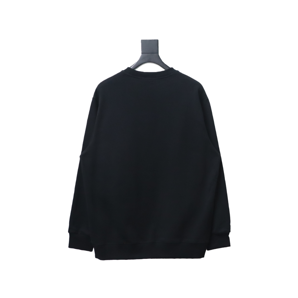 Dior x Stonelsland Embroidered Logo Crewneck Sweatshirt Black