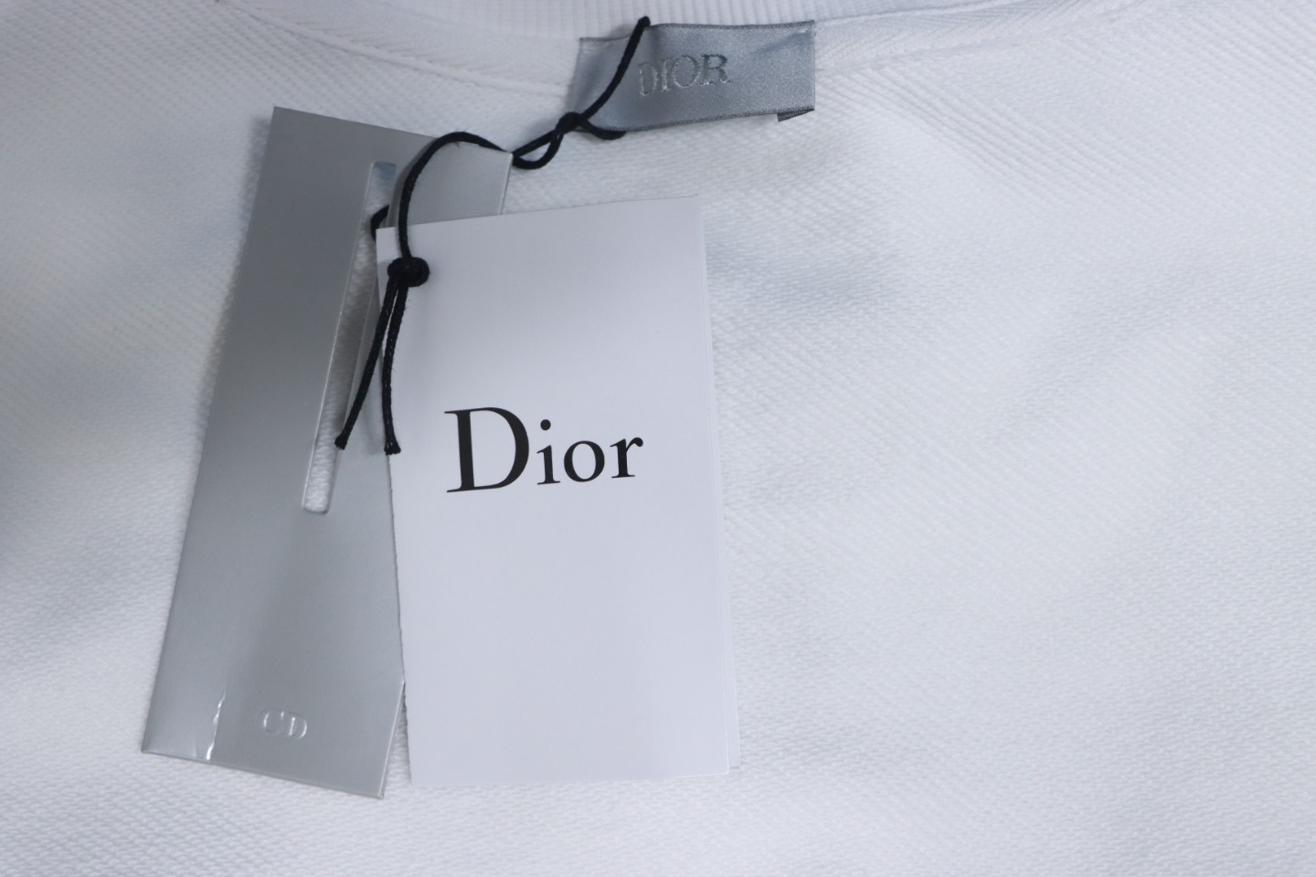 Dior x Stonelsland Embroidered Logo Crewneck Sweatshirt White