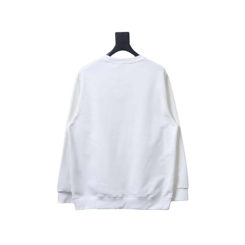 Dior x Stonelsland Embroidered Logo Crewneck Sweatshirt White