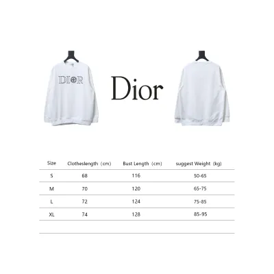 Dior x Stonelsland Embroidered Logo Crewneck Sweatshirt White 02