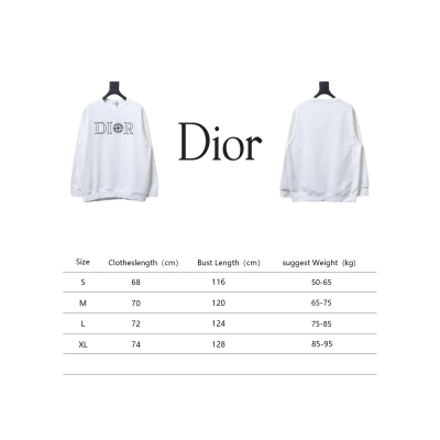 Dior x Stonelsland Embroidered Logo Crewneck Sweatshirt White 02