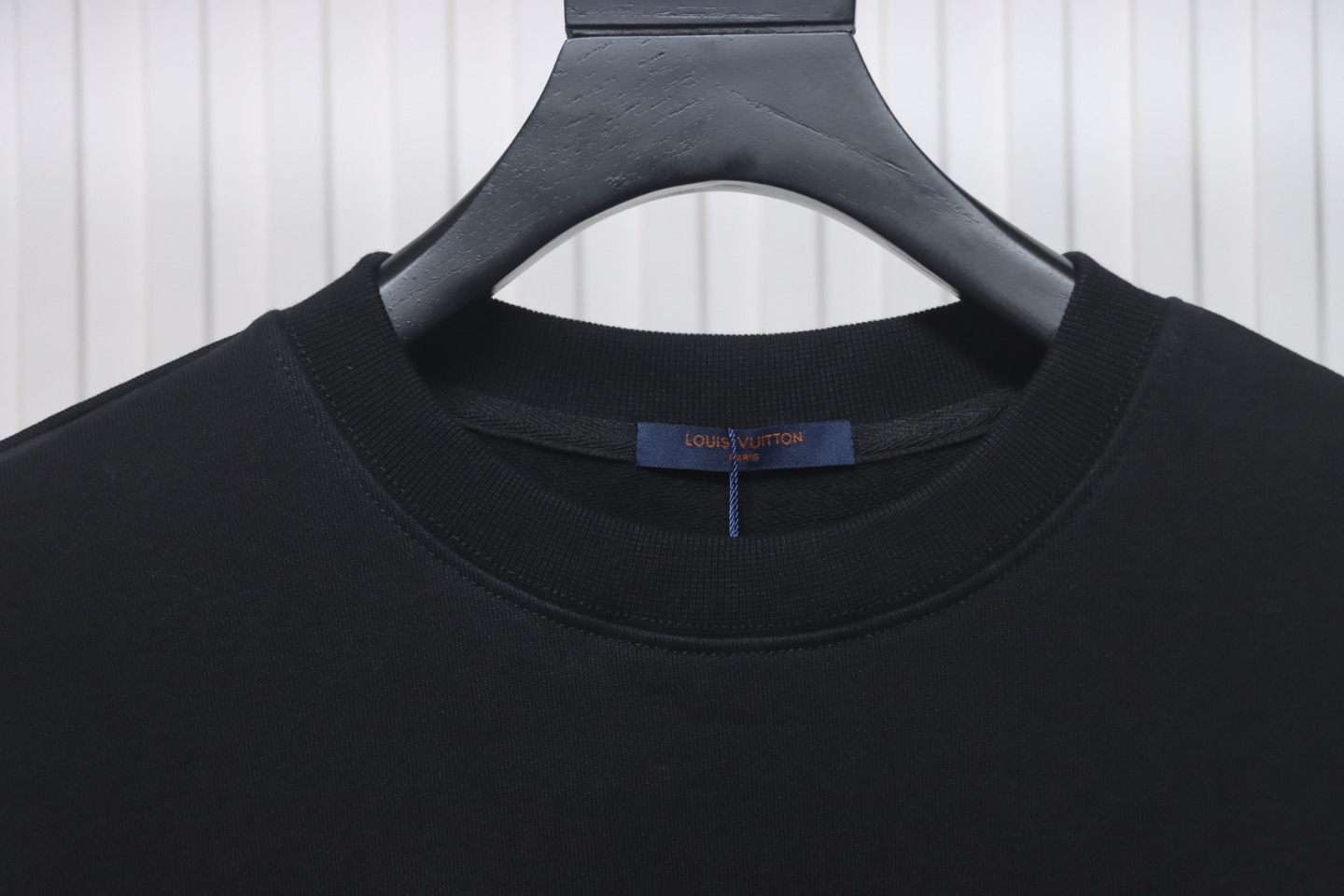 Louis Vuitton 24Fw Classic Embroidered Clover Logo Crewneck Sweatshirt Black