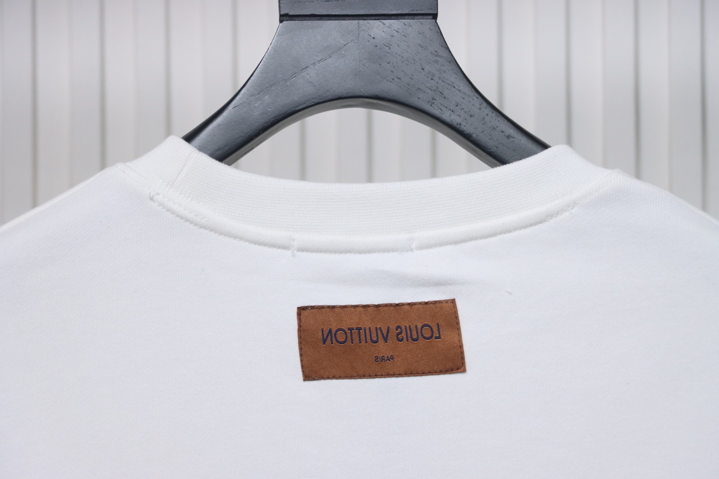 Louis Vuitton 24Fw Classic Embroidered Clover Logo Crewneck Sweatshirt White