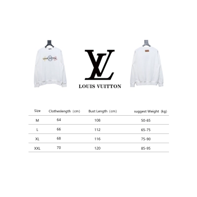 Louis Vuitton 24Fw Classic Embroidered Clover Logo Crewneck Sweatshirt White 02