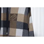 Louis Vuitton 24Fw Damier Checkerboard Monogram Letters Knitted Hoodie