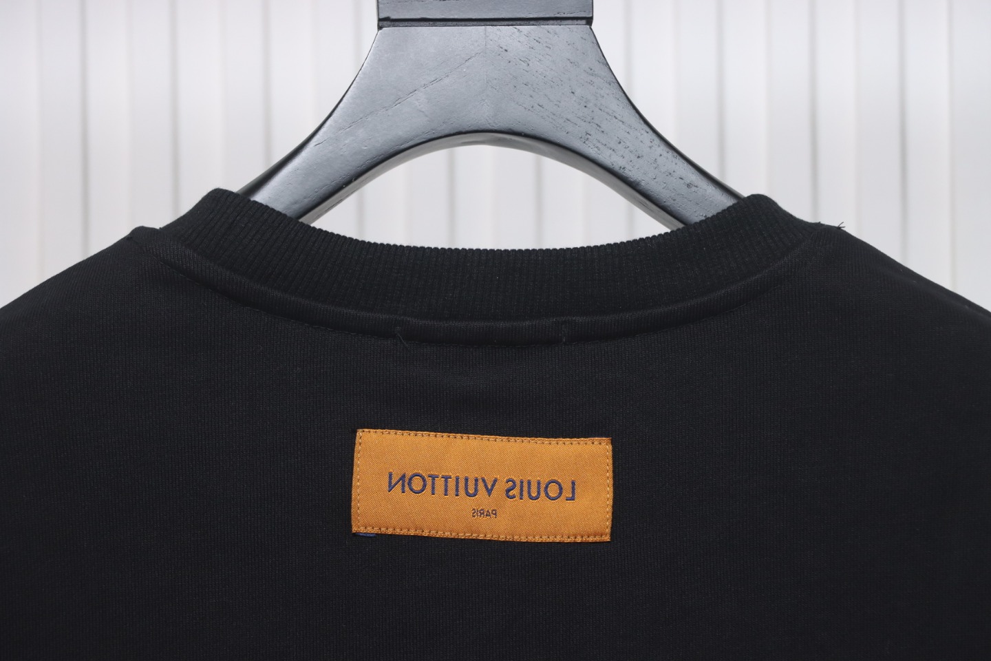 Louis Vuitton 24FW Graffiti Hand-Painted Pumpkin Crewneck Sweatshirt Black