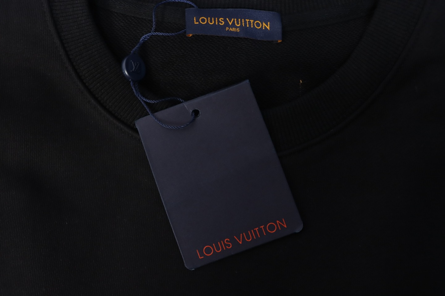 Louis Vuitton 24FW Graffiti Hand-Painted Pumpkin Crewneck Sweatshirt Black