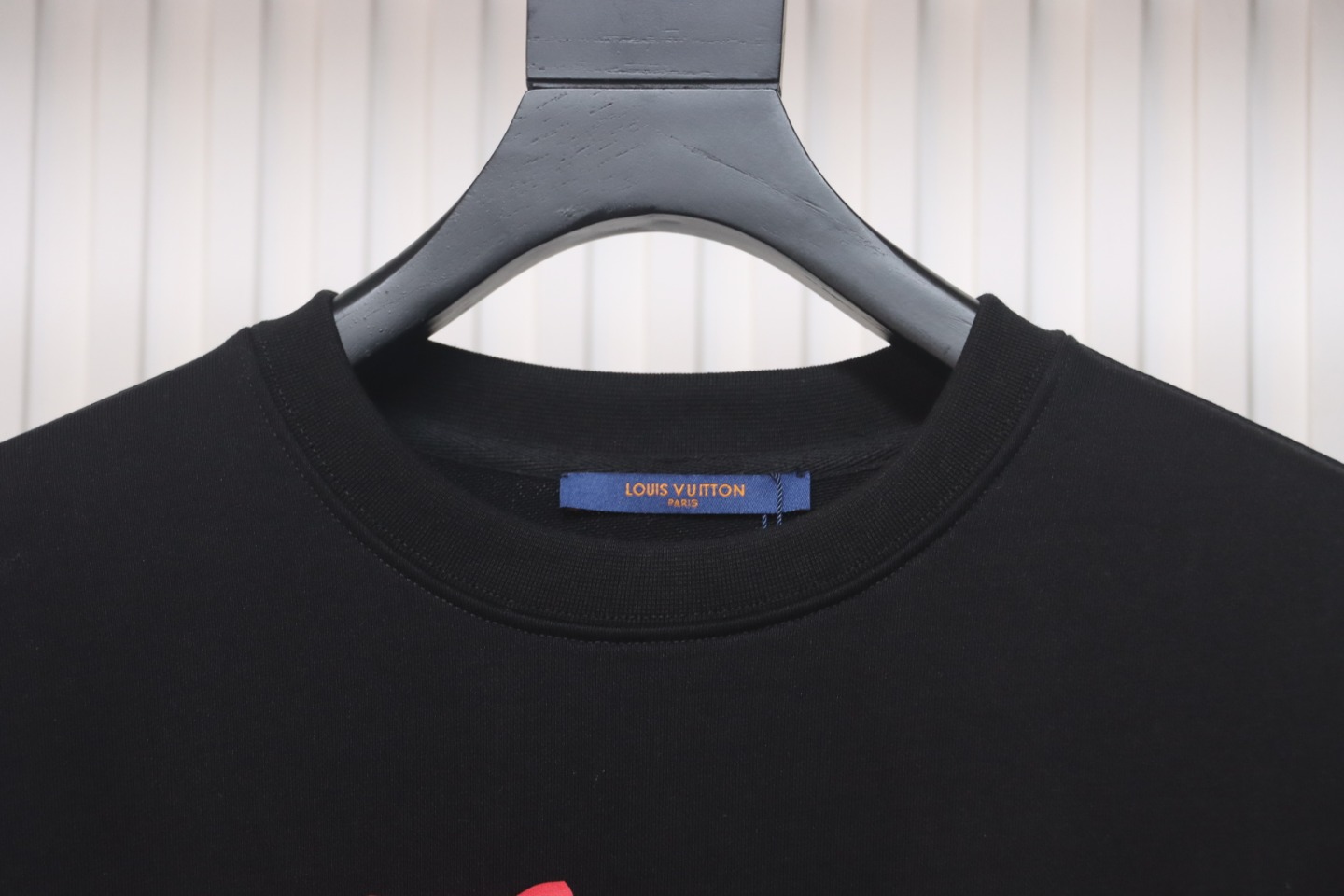 Louis Vuitton 24Fw Graffiti Print Crew Neck Sweatshirt Black