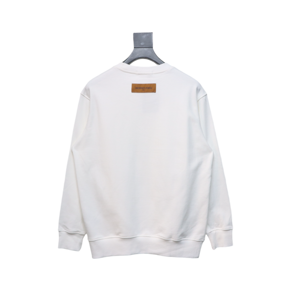 Louis Vuitton 24FW Three Flower Round Neck Sweatshirt White