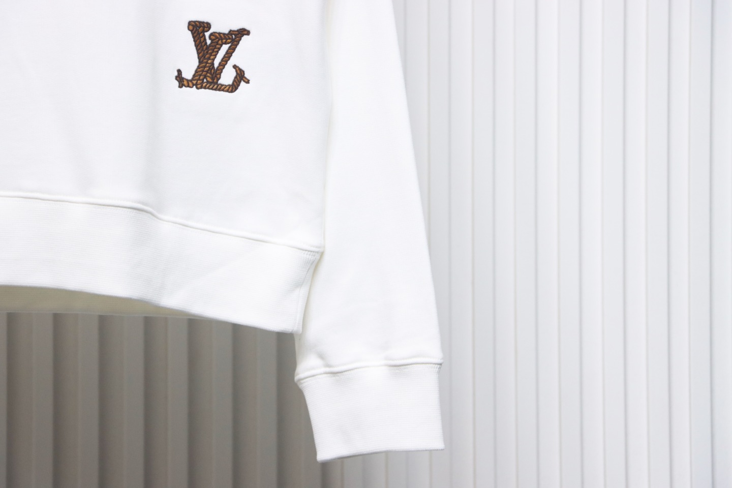 Louis Vuitton 24Fw Western Denim Heavy Embroidery Crewneck Sweatshirt